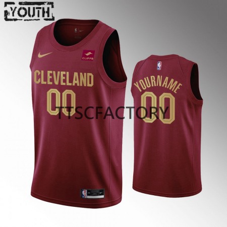 Maglia NBA Cleveland Cavaliers Personalizzate Nike 2022-23 Icon Edition Rosso Swingman - Bambino